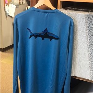 Long sleeve capilene cool daily fish graphic shirt